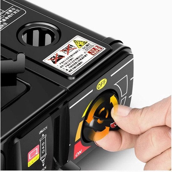 Gasstel (incl. 4 gasflessen)